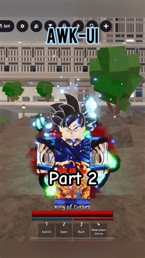 [SKILL BUILDER] Awk Goku Moveset In JJS#roblox #jujutsushenanigans