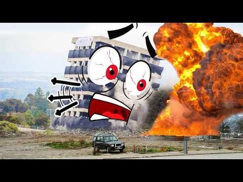 Building's EXTREME Explosion & Demolition | Hilarious Construction Fails | Woa Doodles
