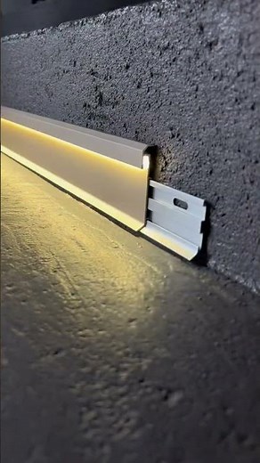 Aluminum alloy baseboard with led light #decor#decoration #aluminum#skirting #ledlight #home