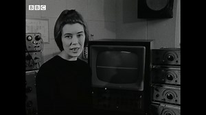 Delia Derbyshire creating electronic sounds in 1965