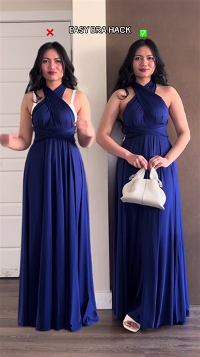 EASY BRA HACK✅ SAVE THIS FOR INSPO♥️ #outfitideas #fashionhacks #summerfashion #eveningdress