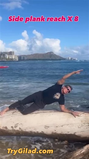 Gilad Janklowicz on Instagram: "The outdoors are your best Gym! #power #mensfitness #ideafit #fitnesschallenge #abs #plank #core"