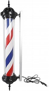 Gdrasuya10 41'' LED Barber Pole Light Classic Style,Hair Salon Barber Shop Open Sign,Rotating Red White Blue LED Strips Hair Salon Sign Light,Waterproof Save Energy