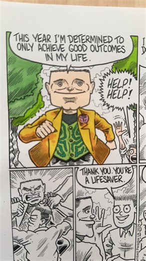 The Improbable Mr Swiz (colour-arting an Instagram cartoon strip - part 209). Great stuff for this one. Looking forward to dropping it on. #comicstrip #comics #comicstrips #cartoonstrips #cartoonstrip