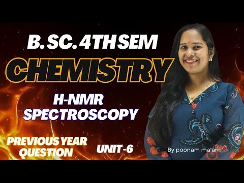 BSc 6th Sem Chemistry | H-NMR Spectroscopy Important Questions 2026
