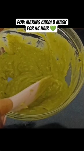 This Cardi B Hair Mask Grew My 4C Hair 😳♥️ (How to Make It)