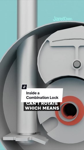 How Does a Combination Lock Work? #combinationlock #3danimation #locks #jaredowen #fypシ