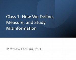 Class 1: Live Discussion