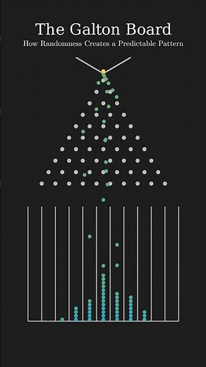 Simulating Randomness: The Galton Board Explained Visually #maths #physics