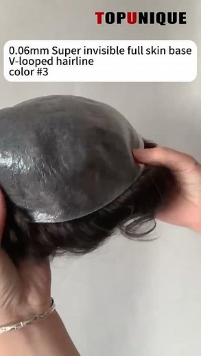 Realistic Hairline? Watch This V-Looped Toupee in Action!