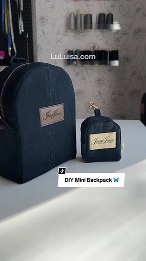 DIY Mini Backpack 🦋 - Upcycle Sewing Tutorial