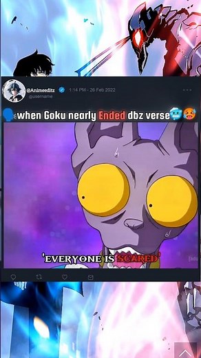 Fearless 'Goku'🥶💪 #animemoments #dbz #goku #vegeta #beerus #zeno #kakarot #dbs #fyp