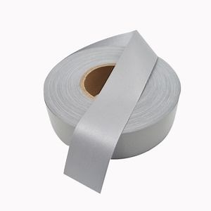 [Hot Item] Single Side Elastic High Visibility Silver Reflective Tape Fabric for Clothing