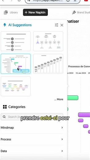 Napkin AI✨ Transformes une idée complexe en schéma clair