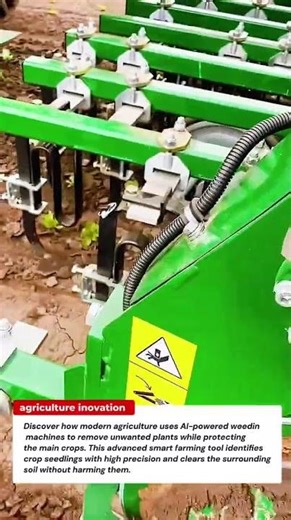 Amazing AI Farming Machine | Smart Weeding Technology That Protects Only the Crop