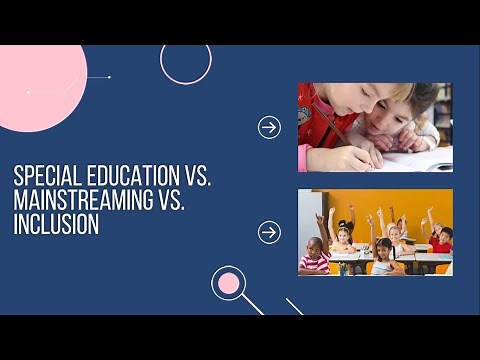 Special Education vs. Mainstreaming vs. Inclusion