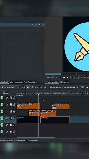 Kdenlive Sequences - Nested Timeline #kdenlive #shorts