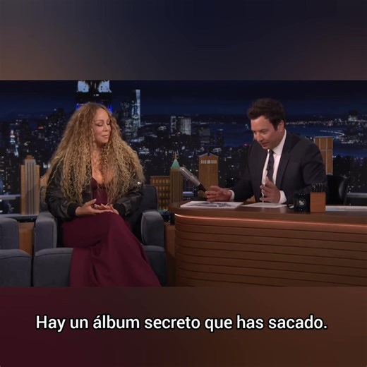 JIMMY TIENE la dicha de escuchar música secreta que nunca ha salido o música que está por salir y ser el primero en escucharla... Aquí habla del disco secreto de Mariah Carey que nunca salió a la luz. 28 de septiembre de 2025. | Jimmy Fallon Latin America FANS