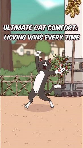 The Ultimate Cat Comfort: Licking Wins Every Time