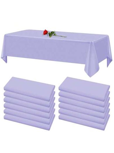 12 Pack Tablecloth Rectangular Table Stain And Anti-Wrinkle Washable Polyester Tablecloth 60 X 102 Inch Rectangular Table Cloth 6-Foot Rectangular Table Cloth For Wedding Party | SHEIN