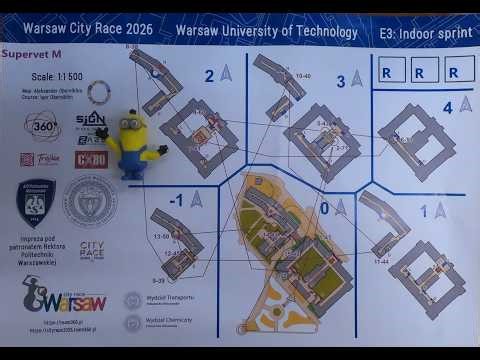 Warsaw City Race 2026 stage 3 Indoor Orienteering at Warsaw University 7 March 2026
