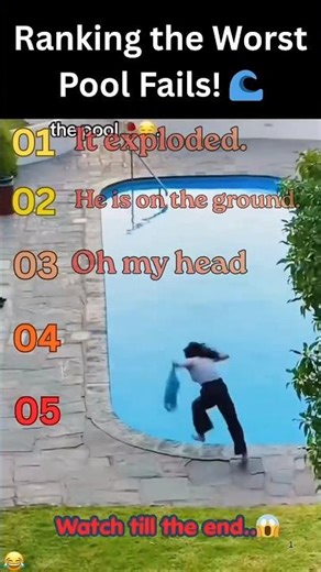 “Pool Fails That Went TOO FAR 😳 (Wait For It...)” #shorts #poolfails