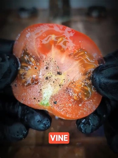 I will always defend the simple joy of eating fresh sliced tomatoes with salt and pepper | CWYG #TomatoLover #SimpleSnacks #ChildhoodMemories #FreshTomatoes #CookWhatYouGot