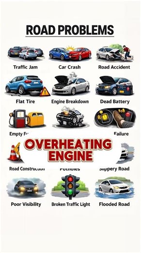 🚗 Master 15 Essential Road Problems in English | Speak Like a Pro on the Road!