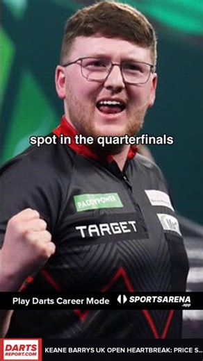 HEARTBREAK FOR KEANE BARRY! | Darts #Shorts