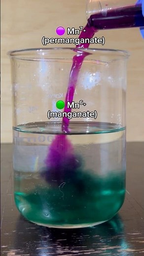 Meet the Chemical Chameleon: Potassium Permanganate #fypシ #experiment #scienceexperiment #chemistry