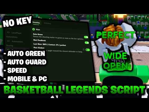 Basketball Legends Script NO KEY – Auto Perfect, Auto Guard, & Auto Steal!