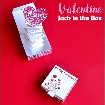 Valentine Jack in the Box with Printable Template
