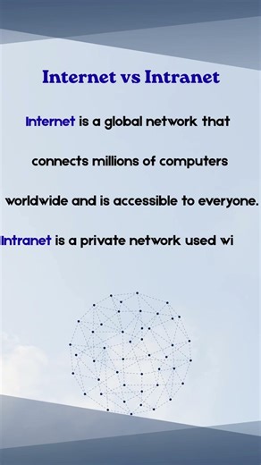 Internet vs Intranet 🌐 Difference in 30 Seconds