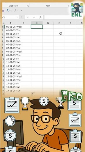 Extract Day from Date in Excel (Pro vs Noob) excelProTips