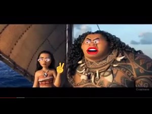 Disney craziness compilation #23 Moana craziness Try not to laugh Challenge new Moana Ytp