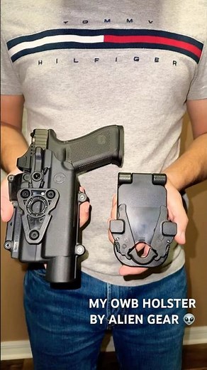 THIS IS THE OWB HOLSTER I USE BY ALIEN GEAR 👽#aliengear #rangeready #viralshort #shorts