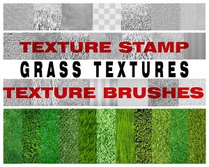 Grass Texture PNG Brushes | 40 Digital Stamps for Landscape Design and Architecture - Etsy