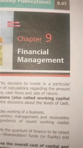 Class 12 Business Studies Short Notes | Chapter 9: Financial Management | Quick Revision #shorts
