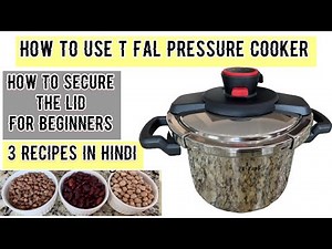 T- FAL Clipso Pressure Cooker Recipes With Timing & Measurements | How To Cook Beans Veg In Cooker
