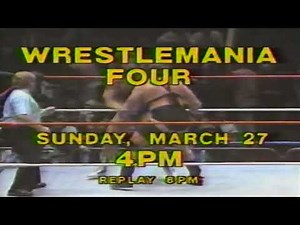 WWF Wrestlemania 4 Closed Circuit New Jersey TV Promo