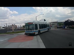 ON BOARD FOOTHILL TRANSIT BUS F 1449 NABI 40LFW CNG FROM AZUSA TO COVINA CA