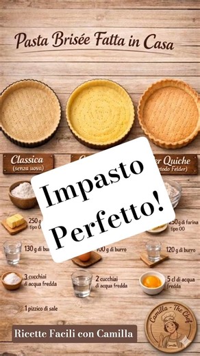 Guida all'impasto perfetto! Pasta brisée fatta in casa 👩‍🍳🍽️ #homemade #shortcrustpastry