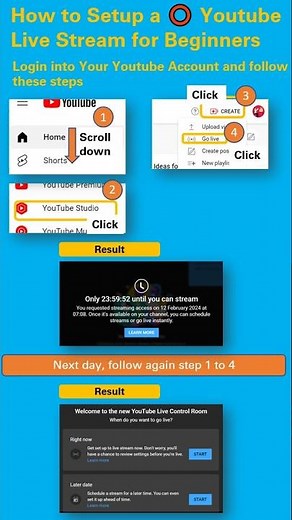 How to Setup a ⭕️ Youtube Live Stream for Beginners - Quick Guide Tutorial