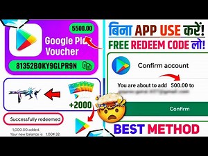 FREE REDEEM CODES INSTANT 🤩 | 200 REDEEM CODE FREE | HOW TO GET GOOGLE PLAY STORE REDEEM CODES FREE