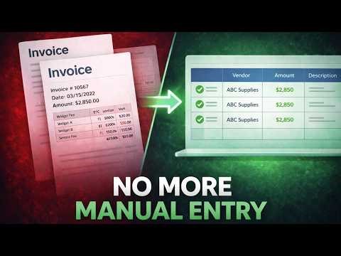 How To Automate Invoice Data Entry with Intelligent AI (Full Build + Demo)