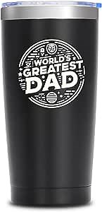 Gifts for Dad from Daughter, Son, Father's Day Gifts, Dad Gifts, Men Gifts - Birthday Gifts for Men, Christmas Gifts for Dad, Dad Christmas Gifts, World's Greatest Dad - Men Tumbler 20Oz