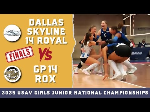 2025 USAV Volleyball National Championships U14 Finals: Dallas Skyline 14 Royal vs GP 14 Rox