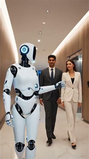 The World's Most Realistic Humanoid Receptionist is Here! 🤖 #AICorporate #HRTech #FutureTech