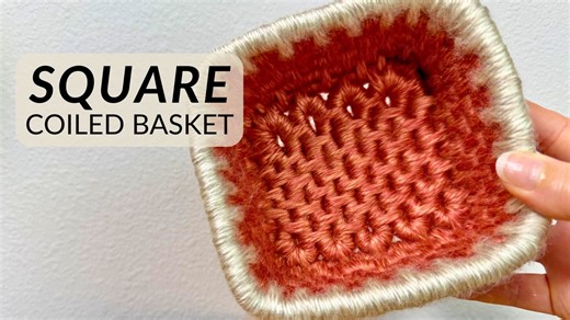 How to Coil a Square Basket for Beginners | MaCreme by Cre