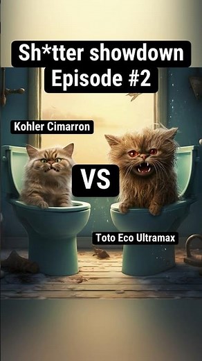 Toilet showdown[2] The Toto Eco Ultramax vs the Kohler Cimarron! #toilet #kohler #toto #showdown